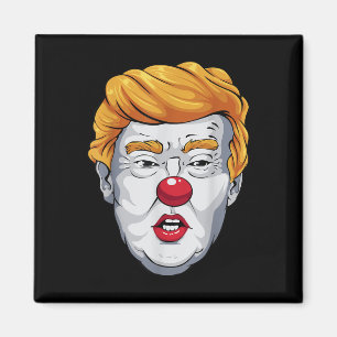 Lustigt anti-trump Clown 2024 Val Halloween Magnet