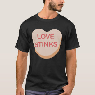 Lustigt Anti-Valentines day Kärlek Stinks Heart Ca T Shirt