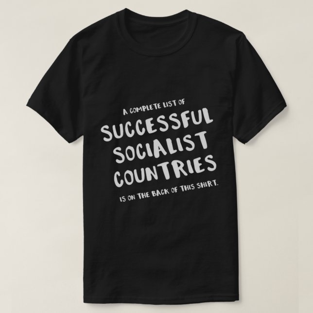 Lustigt antisocialism T Shirt Anti-liberal Anti-de (Design framsida)