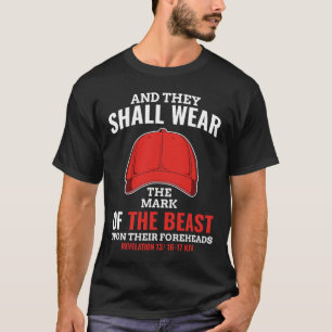 Lustigt antitrumpmärke för Beasten Red Hat Liberal T Shirt