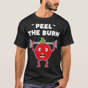 Lustigt äpple Skala utbildningsvikten för brännhål T Shirt