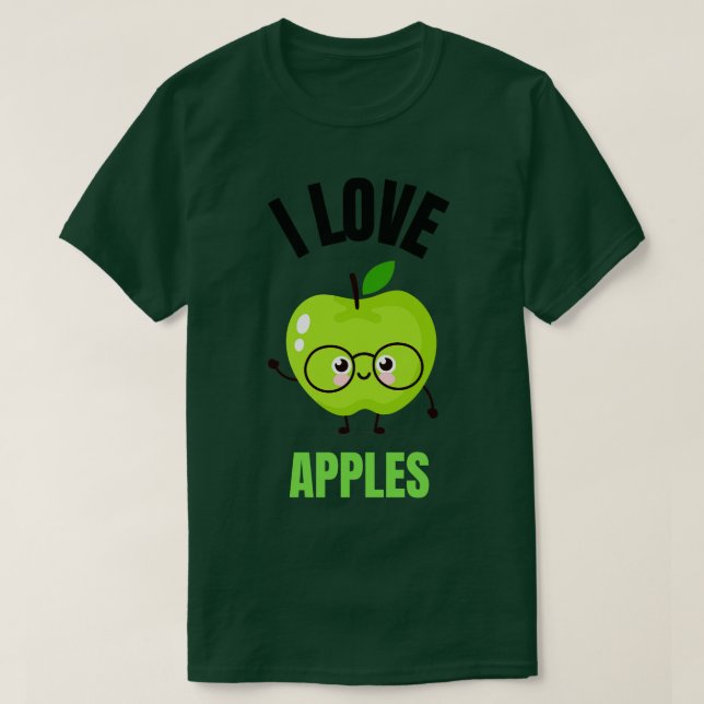 Lustigt äpple t shirt (Design framsida)