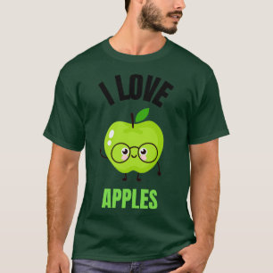 Lustigt äpple t shirt
