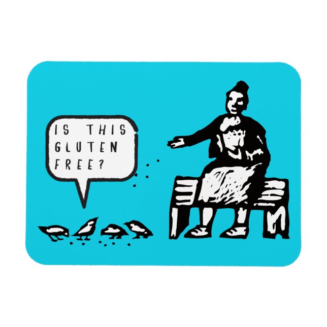 Lustigt är den här gluten-fria magneten magnet (Horisontell)