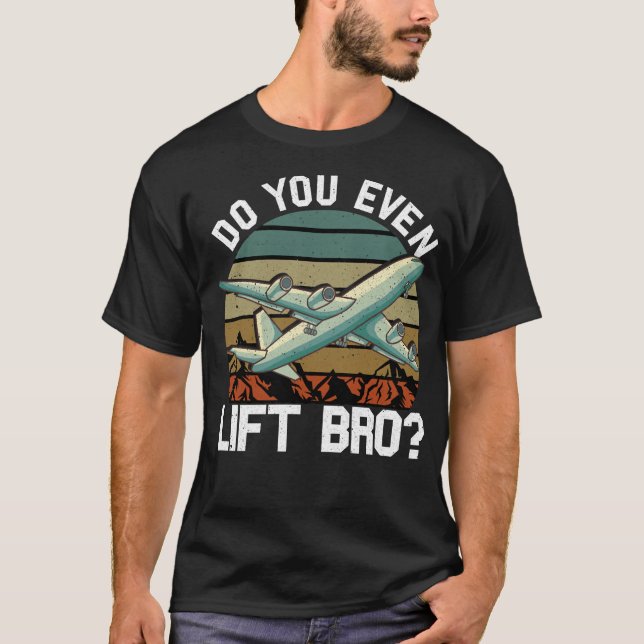 Lustigt är det till och med Hiss Bro-flygplanet so T Shirt (Framsida)