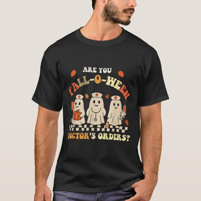 Lustigt är du Fall O Ween Doktor Fall Halloween? T Shirt (Framsida)