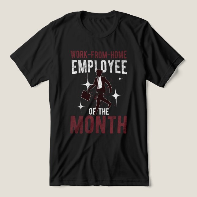 Lustigt arbete från hempris - Fjärrteam T Shirt (Design Framsida)