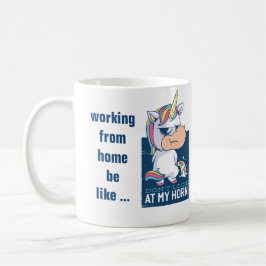 Lustigt arbete från Home Mugg Unicorn Galenhet