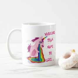 Lustigt arbete från Home Mugg Unicorn Galenhet