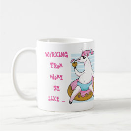 Lustigt arbete från Home Mugg Unicorn Galenhet