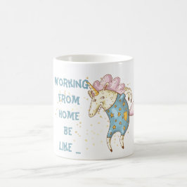 Lustigt arbete från Home Mugg Unicorn Galenhet