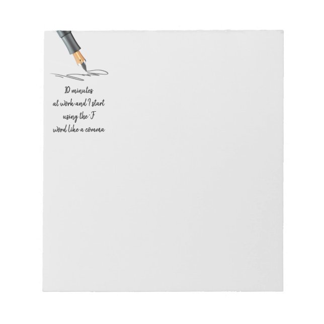 Lustigt arbete som spelar upp font offertantecknin anteckningsblock (Framsida)