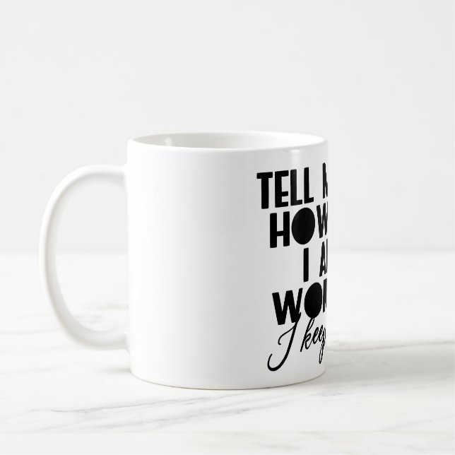 Lustigt arbetsoffert kaffemugg (Vänster)