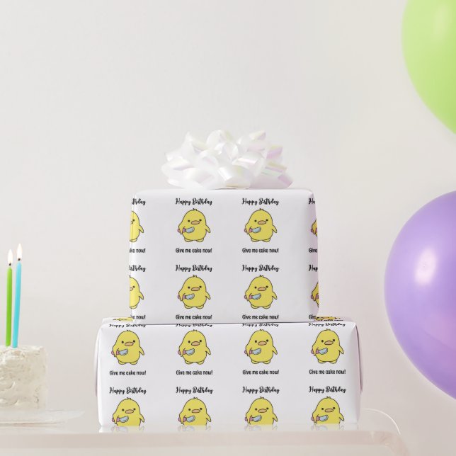 Lustigt Arg Anka födelsedag Presentpapper (Festgåvor)