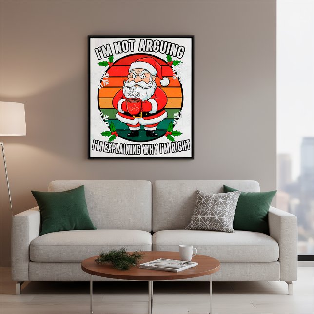 Lustigt Arg jultomten Helgdag Wall Art Décor Poster (Skapare uppladdad)