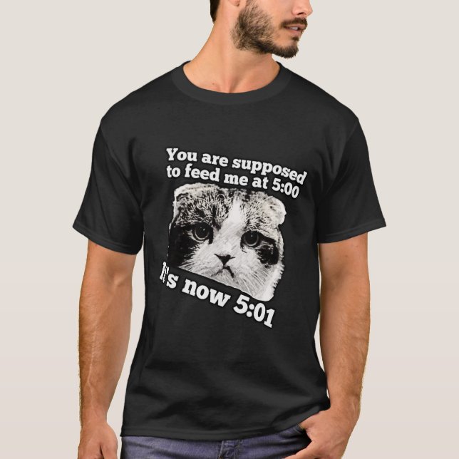 Lustigt arg kattminne för ägare av kattunge t shirt (Framsida)