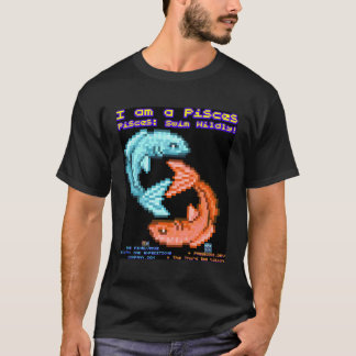 Lustigt Astrological Pisces-tecken med funny Sloga T Shirt