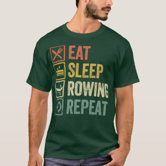 Lustigt äta upprepad retro-vintage i viloläge t shirt
