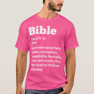 Lustigt Ateist antireligionseism Bibel T Shirt