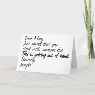 Lustigt ateistiskt format helgkort