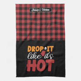 Lustigt att backa det som om det vore Hett. Kökshandduk
