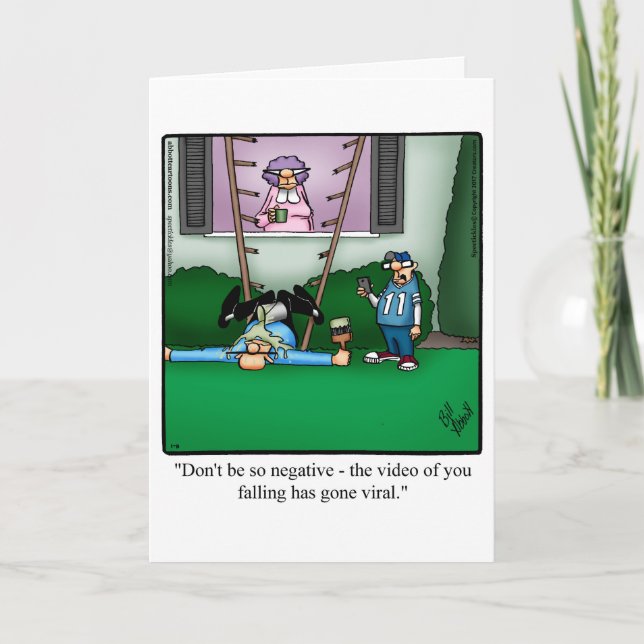 Lustigt att behålla i Touch Humor-hälsningskort Kort (Framsida)