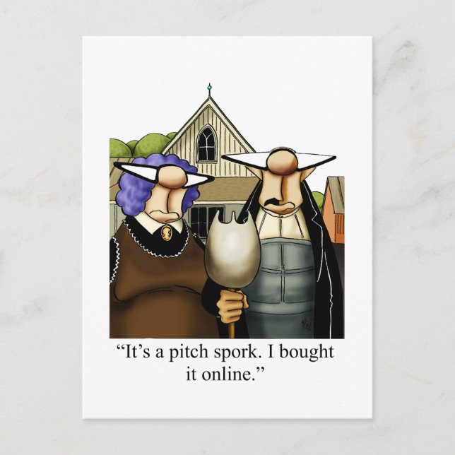 Lustigt att behålla pekkortet Humor Meddelande Vykort (Framsida)