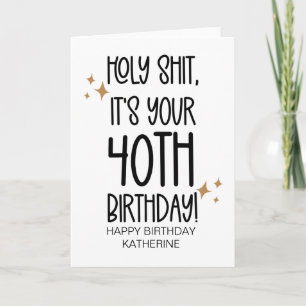 Lustigt att bli äldre 40 dagar för vännen kort