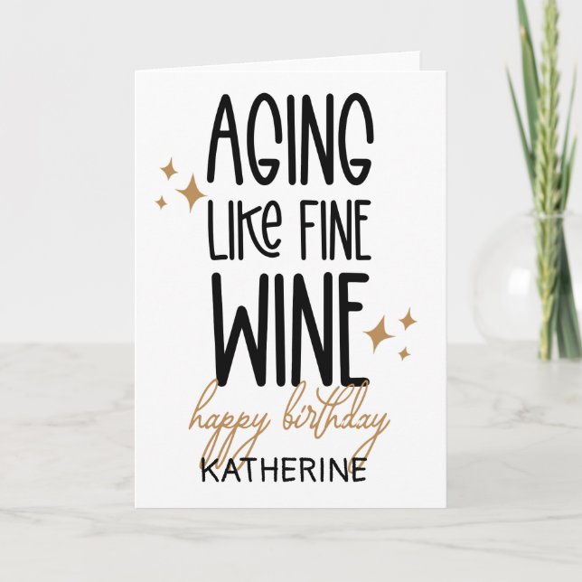 Lustigt att bli äldre för vännen kort (Framsida)