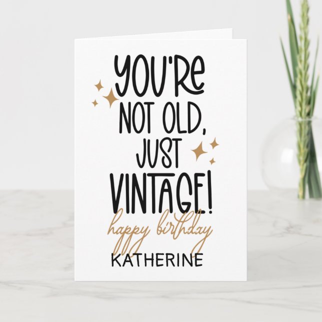 Lustigt att bli äldre för vännen kort (Framsida)