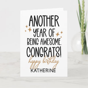 Lustigt att bli äldre för vännen kort