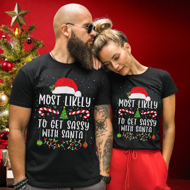 Lustigt att bli förtjust i tomten t shirt (Skapare uppladdad)