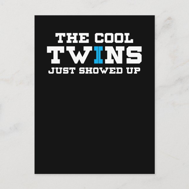 Lustigt att Coolans Twillingar just visade sig Vykort (Framsida)