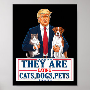 Lustigt att de äter Hundar, de katter som sällskap Poster