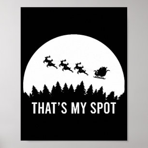 Lustigt att det är min Julafton-session Santa på S Poster