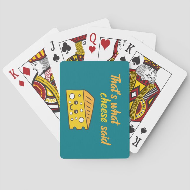 Lustigt att det var vad Cheese sa Casinokort (Baksidan)