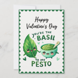 Lustigt att du är basen för min Pesto Valentindag Julkort