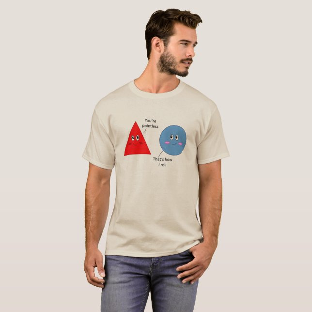 Lustigt att du är Pointless Pun T-shirt (Hel framsida)