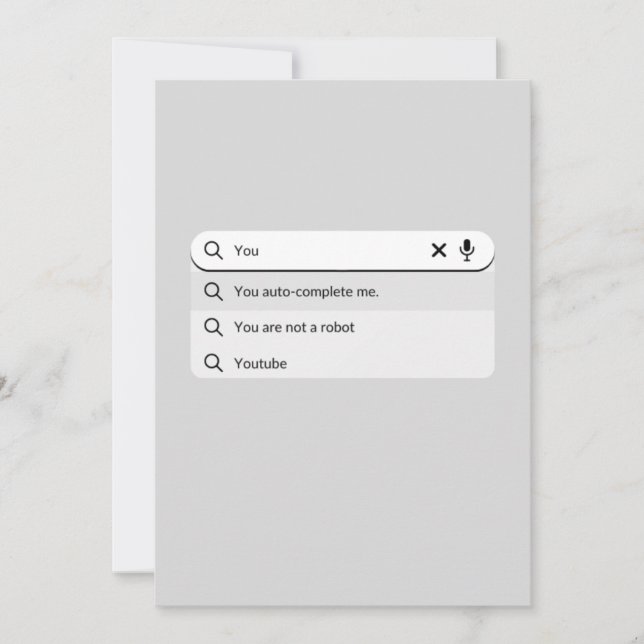 Lustigt att du fyller i mig valentins dag humor julkort (Framsida)