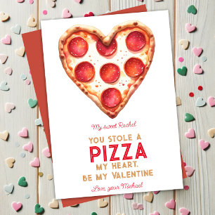 Lustigt att du har ett pizza mitt hjärta Valentink Julkort
