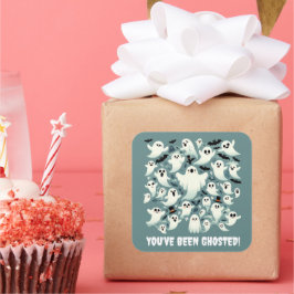 Lustigt att du har fått Spöken på flyget Fyrkantigt Klistermärke