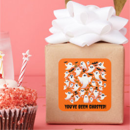 Lustigt att du har fått Spöken på flyget Fyrkantigt Klistermärke