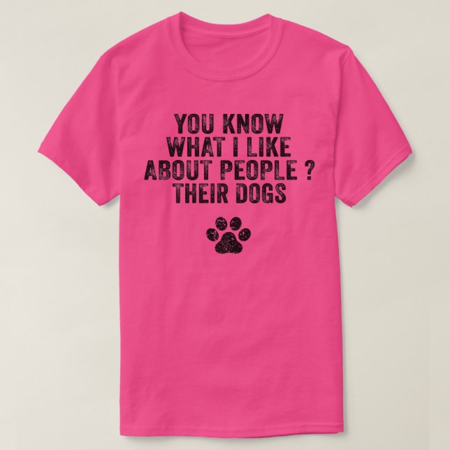 Lustigt att du vet vad jag tycker om människor der t shirt (Design framsida)