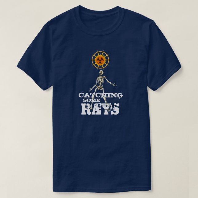 Lustigt att fånga lite Rays Skeleton T-Shirt (Design framsida)