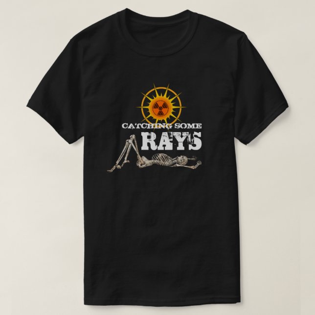 Lustigt att fånga lite Rays Skeleton T-Shirt (Design framsida)