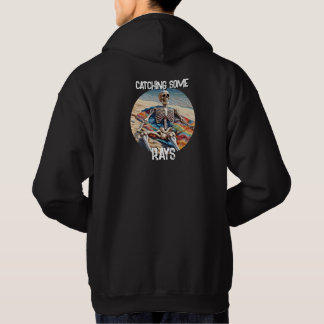 Lustigt att fånga lite Rays Skeleton T-Shirt Hoodie