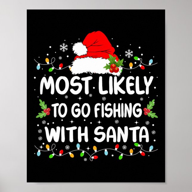 Lustigt att fiska med jultomte poster (Framsidan)