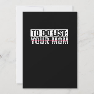 Lustigt att göra lista din Mamma Sarcasm Sarcastic Spara Datumet