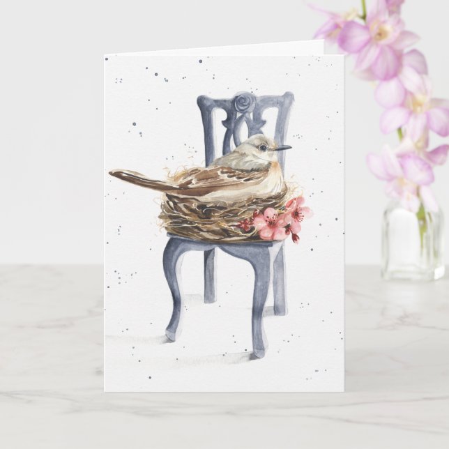 Lustigt att hämta äldre Grattis på födelsedagen-ko Kort (Orkide)