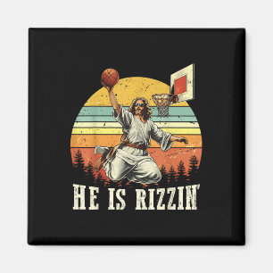 Lustigt att han är Rizzin Jesus som spelar basketb Magnet